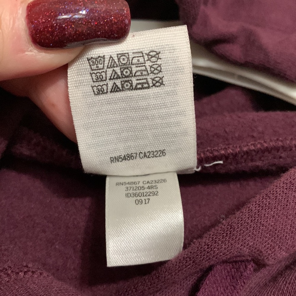 PINK by Victoria’s Secret Burgundy Sweatshirt / Hoodie size S - Picture 3 of 7